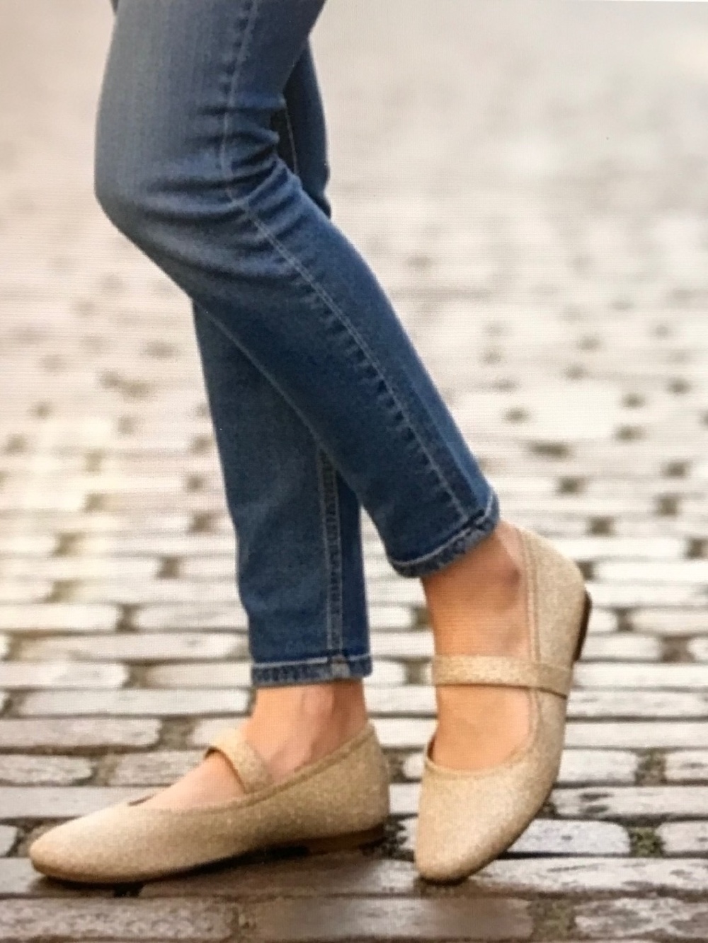 AREOSOLES Boaz Knit Mary Jane Ballet Flat Women’s Size 9